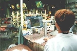 Hi-tech in der Central-Apotheke: Unsere Flachbildschirme.